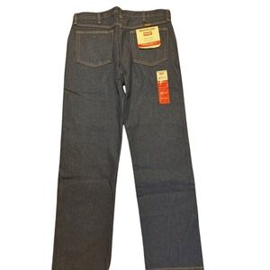 Rustler by Wrangler Mens Regular Fit Straight Leg Heavyweight Denim Jeans 36x32